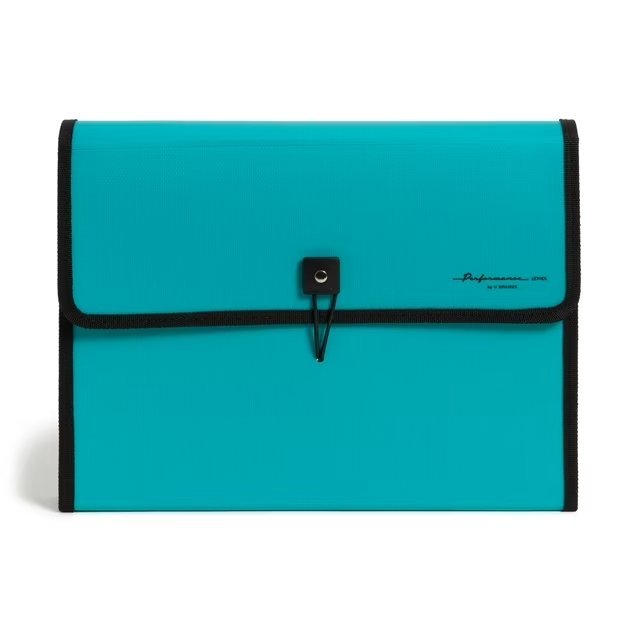 U Brands Performance Poly 13 Pocket Expandable File Folder, Teal